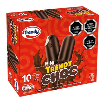 Helado Paleta Mini Choc Caja 460 G Trendy