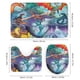 thumbnail image 3 of Alas de fuego-theme 4-Piece Shower Curtain Set with Rugs, Waterproof Bathroom Decor Set Includes Bath Mat, U-Shaped Rug, Toilet Lid Cover and Curtain with Hooks, 3 of 6