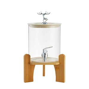 Bothyi - Dispensador De Bebidas Para Fiestas Dispensador De Bebidas De Vidrio Para Agua Restaurantes Fiestas Ciervo