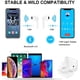 thumbnail image 4 of Auriculares Bluetooth 5.0, reproducción estéreo HD, inalámbricos, con micrófono y control táctil, para iPhone, Android, smartphones y tabletas, color blanco., 4 of 5