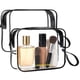 thumbnail image 1 of Bolsa de maquillaje Icaramsy Clear, paquete de 2, bolsa de aseo aprobada por la TSA, 1 of 8