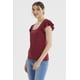 thumbnail image 2 of Polera Mujer Con Vuelo Escote Cuadrado Burdeo, 2 of 4