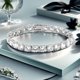thumbnail image 3 of Pulseras de Tenis para Mujer de 6.5 Mm Corte Redondo Transparentes 5A+ CZ Pulseras de Diamante Simulado para Mujer Pulsera de Tenis de Plata Esterlina 925 para Novia Esposa Novia 6-9 Pulgadas, 3 of 8