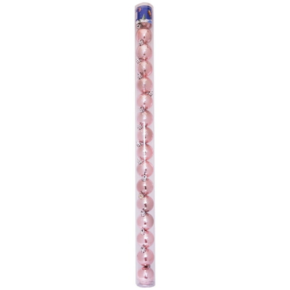 Set de 16 esferas de 4 cms color rosado