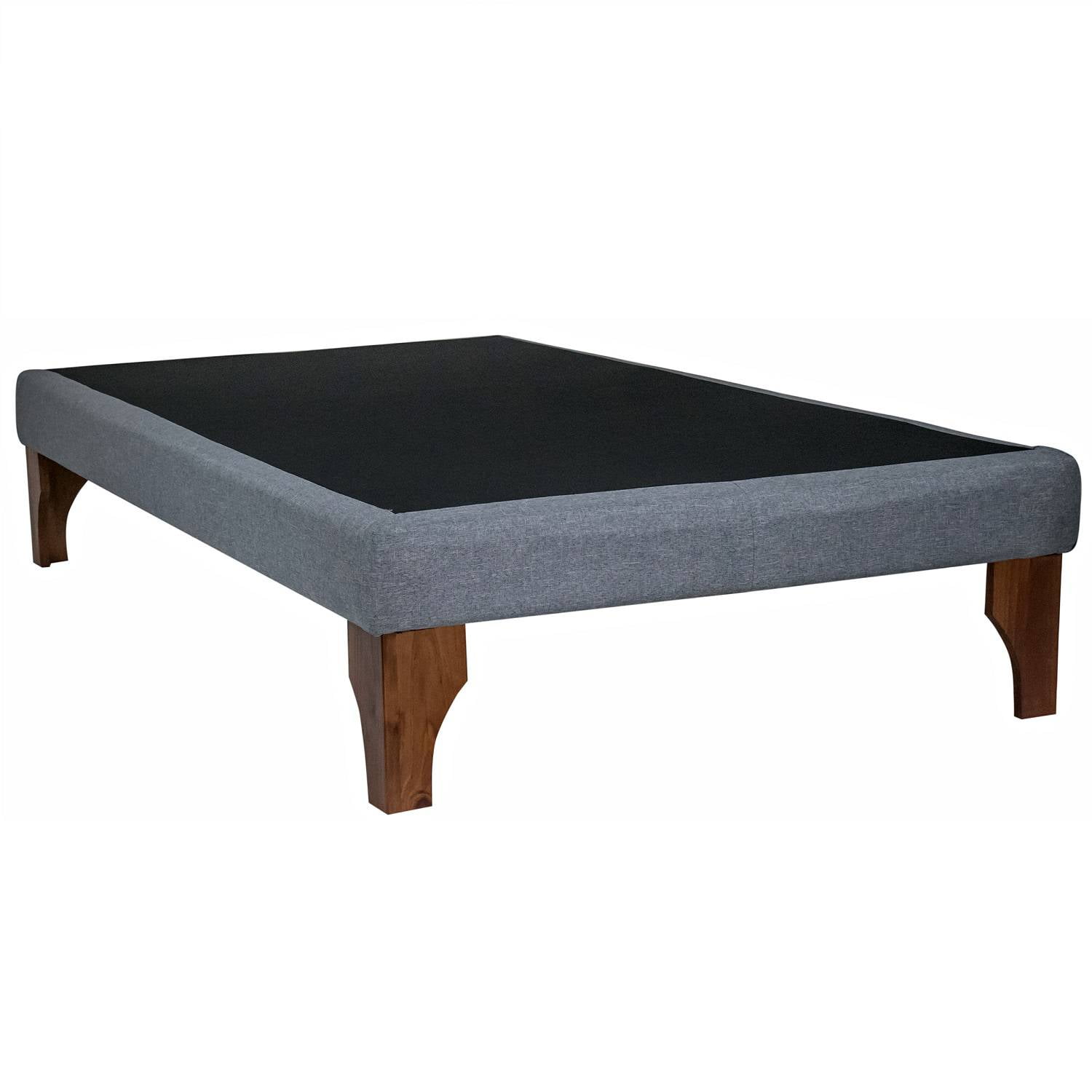 Base De Cama 1.5 Plaza De 190 Cm - Con Patas De Madera 24 Cm