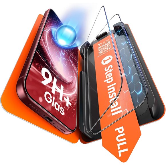 Protector de pantalla TAURI de vidrio templado, 2 unidades, 9H