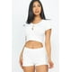 thumbnail image 1 of Conjunto de Camiseta sin Mangas Corta y Shorts Blanco S, 1 of 5