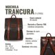 thumbnail image 5 of Mochila Unisex de Cuero Natural Trancura OLKI - Negro, 5 of 5