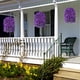 thumbnail image 5 of Cesta Colgante Con Flores Artificiales Purple Morning Glory, 5 of 7