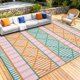 thumbnail image 3 of Alfombra exterior MilleLoom 274x366 cm impermeable naranja/verde, 3 of 8