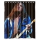 thumbnail image 1 of Cortina de ducha John Frusciante, juego de cortinas de baño con ganchos, tamaño 60 x 72 pulgadas, 1 of 3