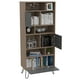 thumbnail image 4 of Biblioteca 3 Puertas 12 Repisas Fm-004C Café Claro Y Plomo, 4 of 8