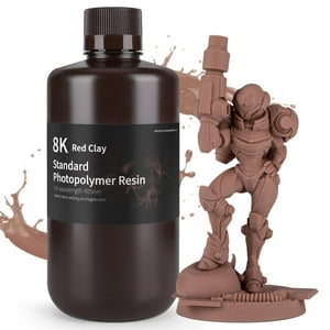 Impresora 3D De Resina Elegoo 8K, Fotopolímero Estándar, 1L, Arcilla Roja