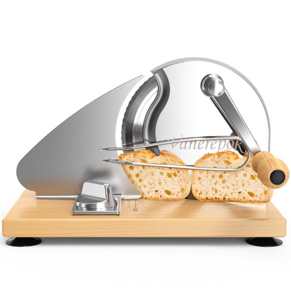 Cortador de pan manual ajustable vanerepok con cuchilla afilada