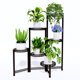 thumbnail image 1 of Soporte para Plantas CADANI de 6 Niveles Plegable, Metal Negro, 1 of 7