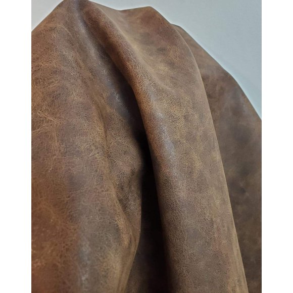 Tela NAT LEATHERS 183 cm x 137 cm Marrón – Cuero vegano PU