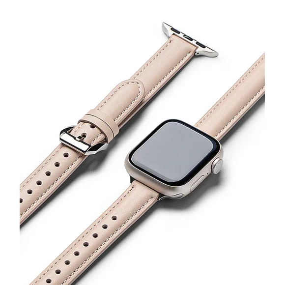 Correa Cuero Ringke Para Apple Watch 38/40/41/42mm Padded Slim Rosa Palo