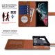 thumbnail image 5 of Funda tipo cartera de cuero RMAWRAD para Samsung Galaxy S25 Ultra, 5 of 9