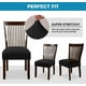 thumbnail image 4 of 2 fundas elásticas de licra para asiento de silla de comedor, fundas de cojín para sillas de cocina, extraíbles y lavables., 4 of 8