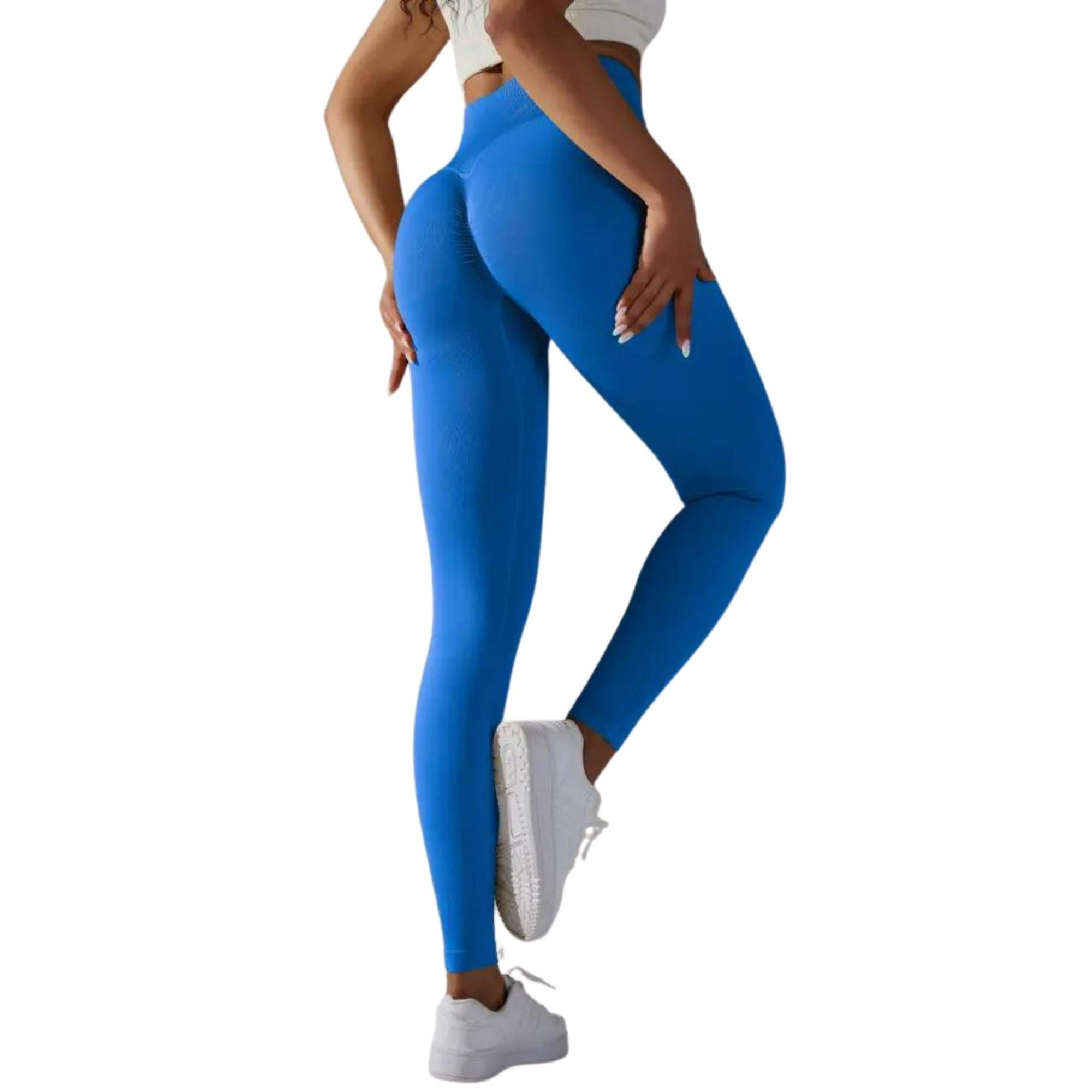 Sukha - Calzas Leggings Push Up Solido Azul M