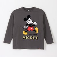 Polera Manga Larga Niño Est 1928 Mickey Gris Disney
