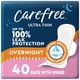 thumbnail image 1 of Almohadillas sanitarias Carefree Ultra Thin Overnight con alas de 40 unidades, 1 of 8