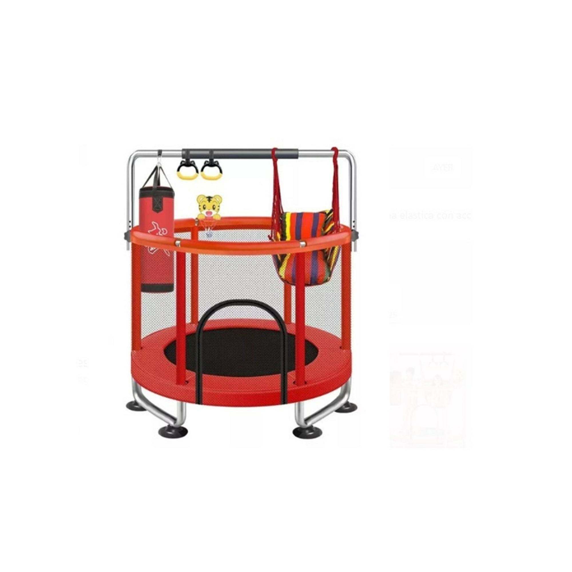 Joga - Mini Cama Elastica Con Accesorios Roja