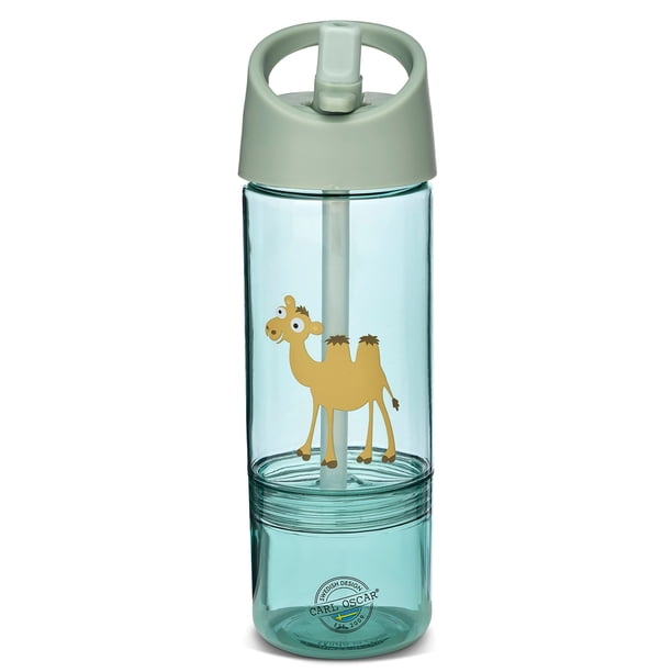Botella de Agua con Snack Box 2 en 1 Carl Oscar - Colores Pastel