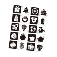 Magideal - Tarjetas De Contraste Para Bebés, Tarjetas De Contraste Para Bebés, Clasificación De Colores Portátiles, Tarjetas Simuladas Visuales Para Concentració En Blanco Y Negro