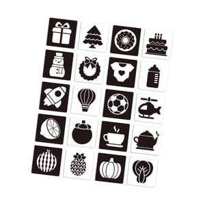 Magideal - Tarjetas De Contraste Para Bebés, Tarjetas De Contraste Para Bebés, Clasificación De Colores Portátiles, Tarjetas Simuladas Visuales Para Concentració En Blanco Y Negro