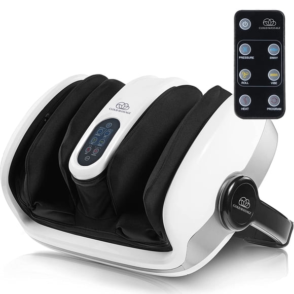 Masajeador Shiatsu para pies y pantorrillas, masaje en la nube, con color blanco caliente