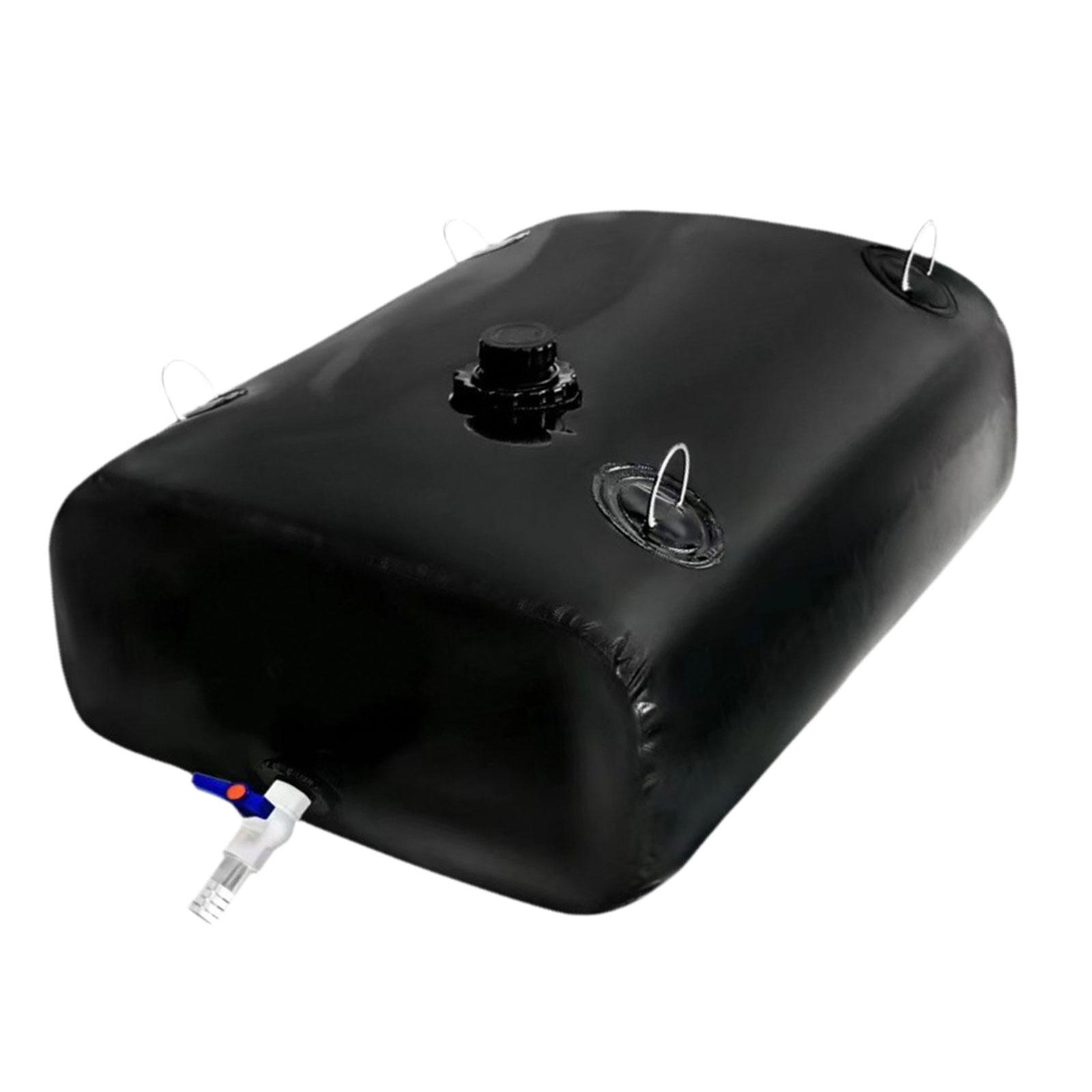 Magideal - Contenedor De Vejiga De Almacenamiento De Agua Plegable Con Válvula, Tanque De Agua Portátil De Pvc Grueso Multifuncional, Gran Capacidad Para Acampar 110L