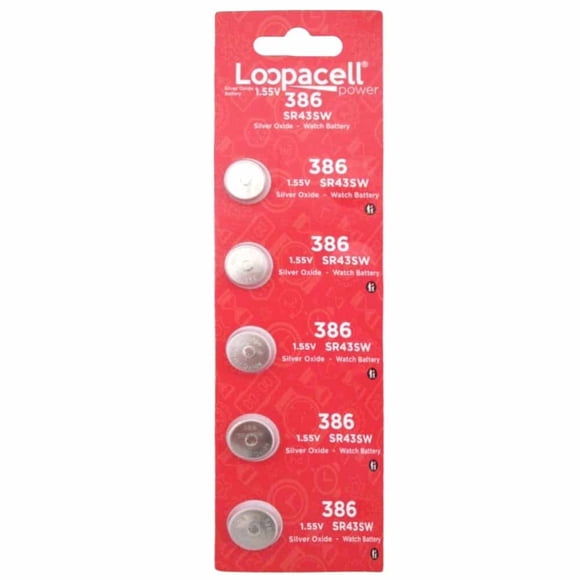 Pila LOOPACELL 386 SR43SW de óxido de plata 1,55 V
