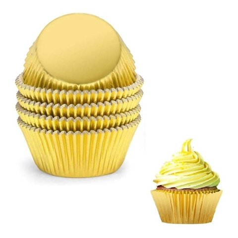 Genérico - Pack X500 Capsula Para Hornear Capsulas Capacillo Dorada 5Cm