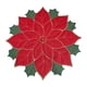 thumbnail image 4 of Mantel Individual Navideño, Mantel De Lino Con Bordado De Flores Para Cena, Para Cafetería, Hotel, Cocina, Rojo, 60cm, 4 of 5