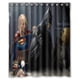thumbnail image 1 of Cortina de ducha de superhéroe de Los Vengadores Batman, juego de cortina de baño con ganchos, tamaño 60 x 72 pulgadas, 1 of 3