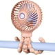 thumbnail image 3 of 1pc Octopus Deformation Cartoon Folding Usb Charging Mini Handheld Stroller Bed Small Fan With Phone Holder, 3 of 3