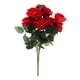 thumbnail image 1 of Ramo De Flores De Rosa Francés Artificial Boda Decoración Floral Para El Hogar Rojo, 1 of 5