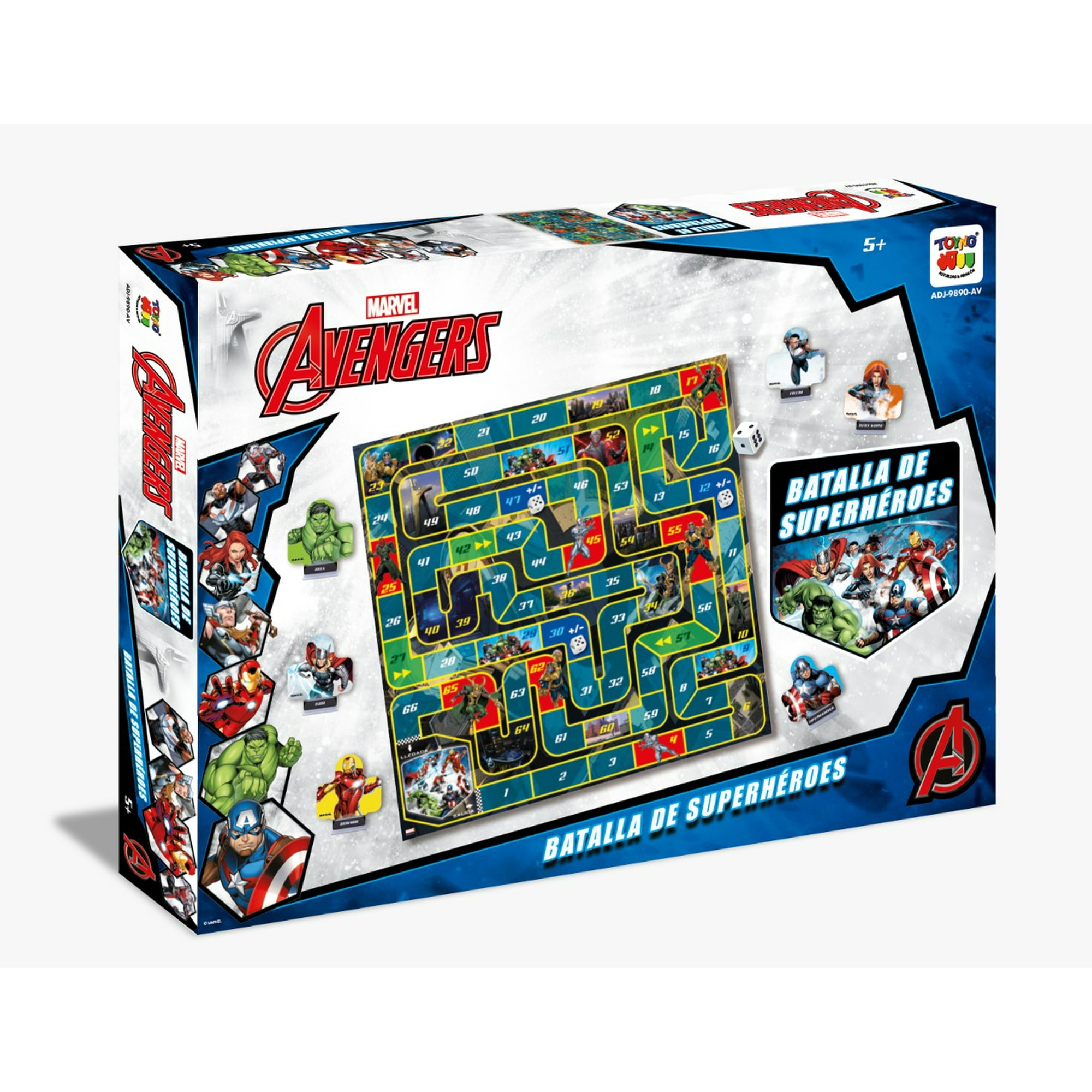 Toyng - Juego De Mesa Batalla Super Heroes - Marvel
