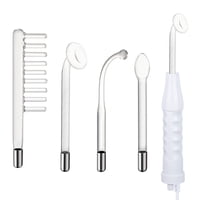 Xusx111 - Máquina Facial De Alta Frecuencia - Máquina Portátil Portátil De Alta Frecuencia De La Varilla De La Piel Facial Con 4 Tubos Diferentes