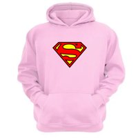 Genérico - Polerón Canguro Hombre De Hierro Rosa Talla L Unisex