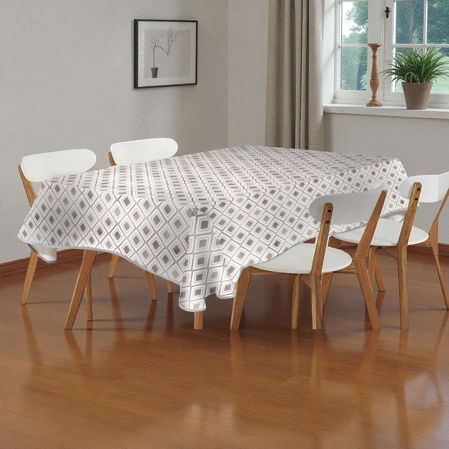 Oem - Mantel De Hule Plastico Mesa Rectangular Rombos 240Cm