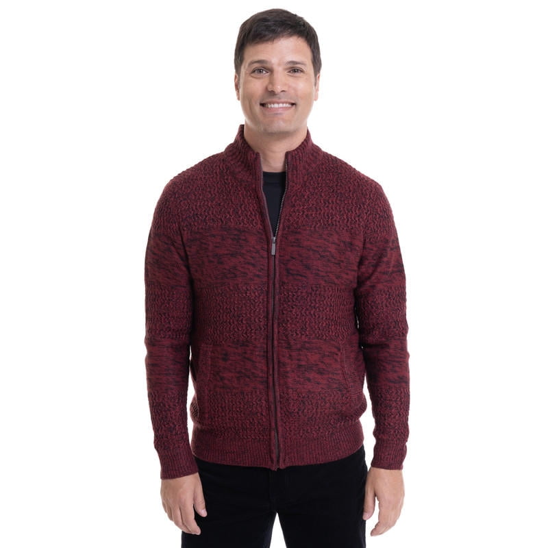 Kotting - Sweater Full Cierre Rojo