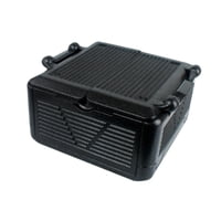 Ioensy - Porta Alimentos De Espuma Plegable Con Tapa, Caja Térmica Para Playa, Pesca, Senderismo, Talla M, Color Negro