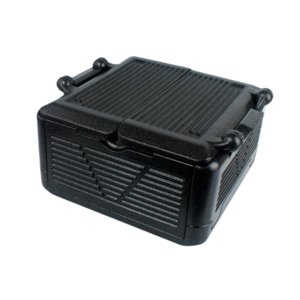 Ioensy - Porta Alimentos De Espuma Plegable Con Tapa, Caja Térmica Para Playa, Pesca, Senderismo, Talla M, Color Negro