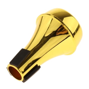 Bothyi - Trompeta De Práctica Ligera Silenciador Sordo Recto Sourdine Brass Musica Golden
