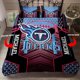 thumbnail image 1 of Custom Name Tennessee Titans Quilt Duvet Cover Set Bedspread Kids Children3-Piece Bedding Set, 1 of 5