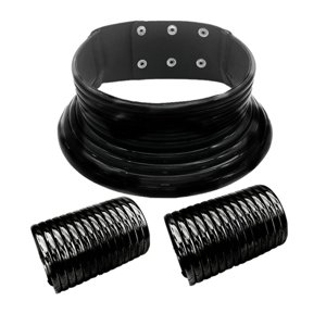 Ioensy - Gargantilla Africana Egipcia, Collar, Pulsera, Conjunto Para Decoración De Fiesta Temática, Color Negro