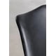 thumbnail image 5 of Pack 2 Sillas de Comedor Acolchadas Negras con Patas de Madera de Haya, 5 of 6