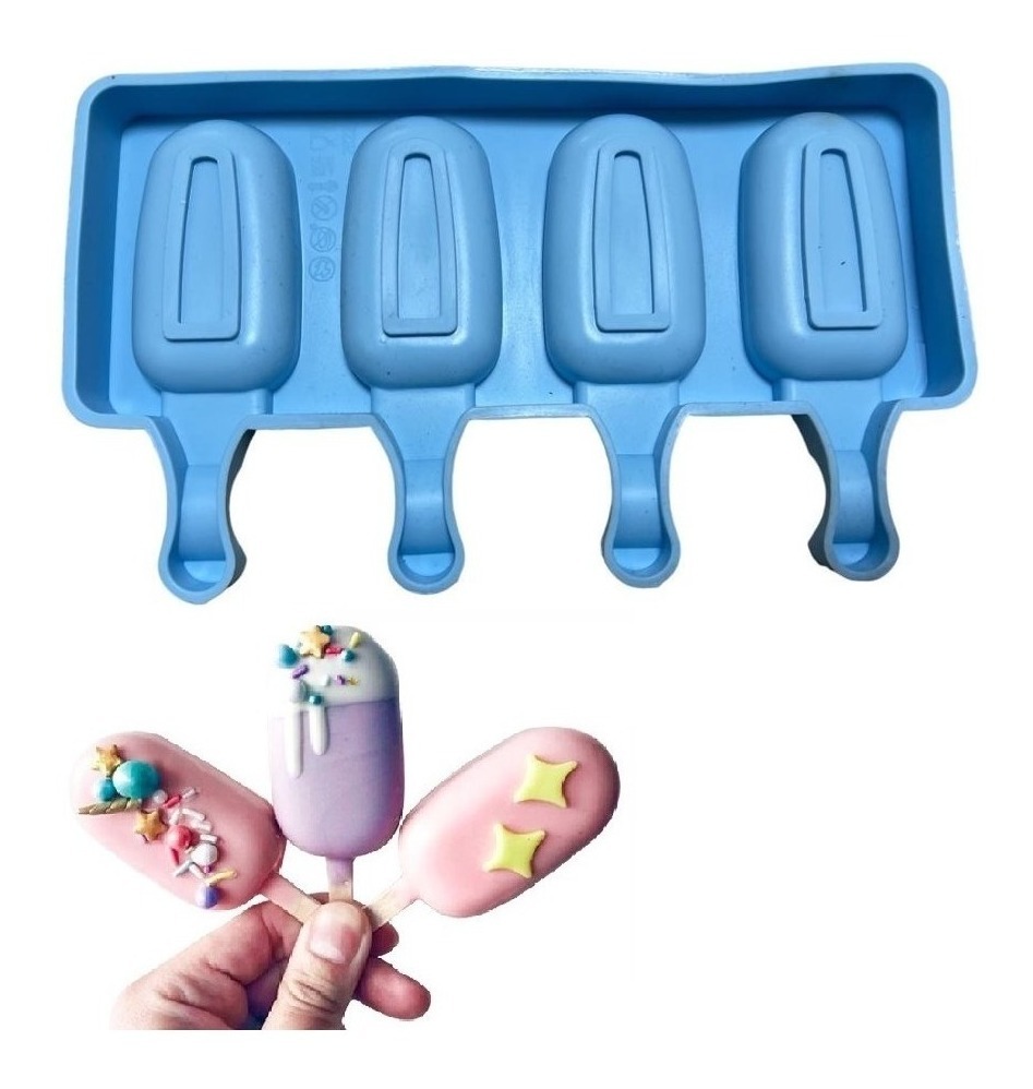 Genérico - Moldes De Silicona Para Helados Molde Paletas Helado Mini